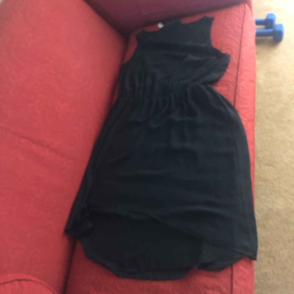 Black high low dress